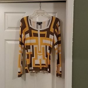 Very nice color-block sweater.